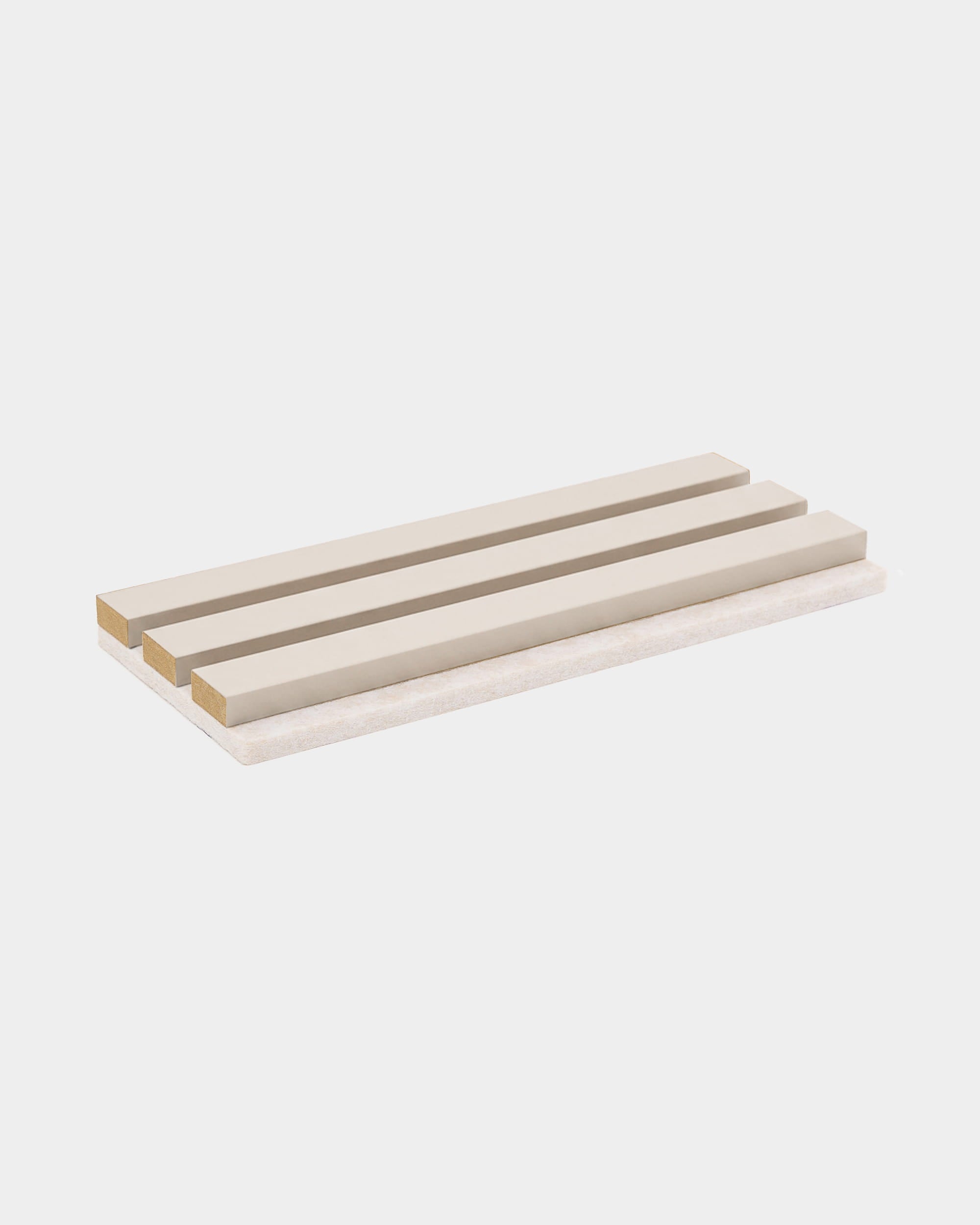 Akupanel | Sample / Colored, Soft Linen, Light Beige Felt